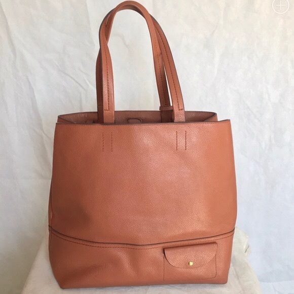 j crew tote leather